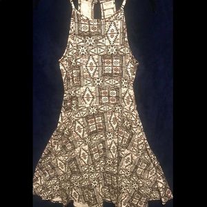 Black and white spaghetti strap dress